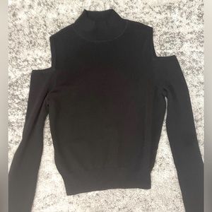 360 Sweater open shoulder top